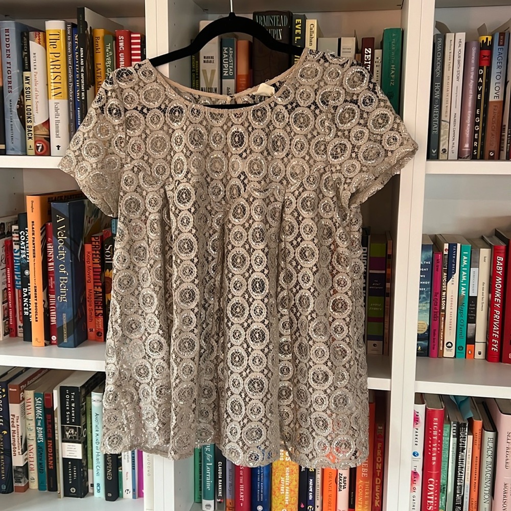 Anthropologie Sparkly Blouse